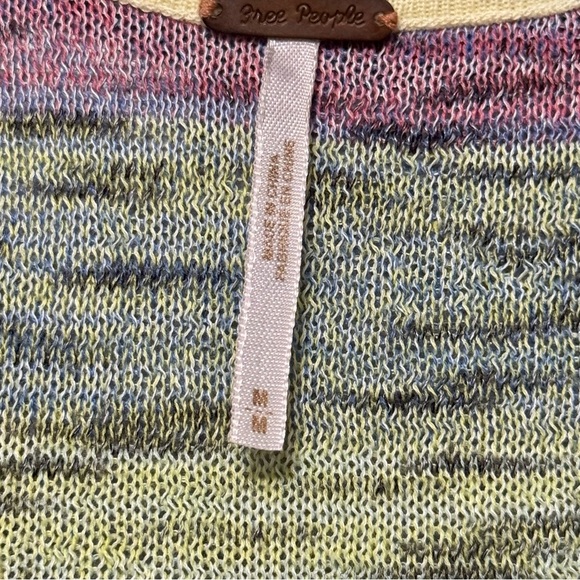 Free People Linen Pointelle Knit Racerback Sleeveless Lightweight Tank - Picture 9 of 10